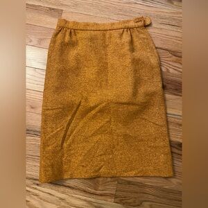 Vintage Tweed Wool Pencil Skirt